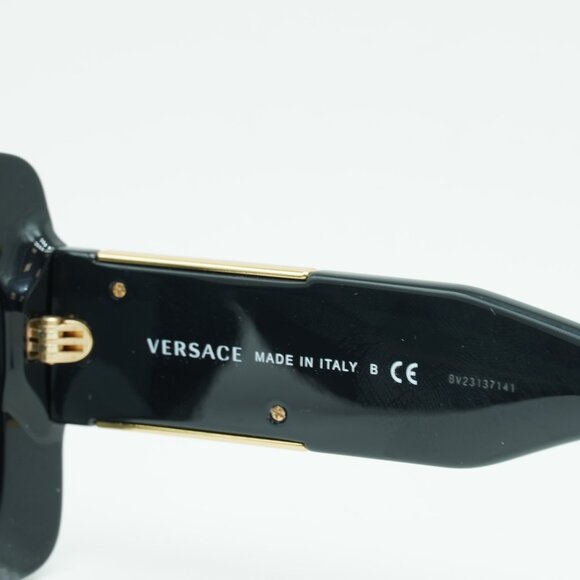 Versace VE4405 GB1/87 Sunglasses Black Square Frame, Dark Grey Lenses - Picture 7 of 11